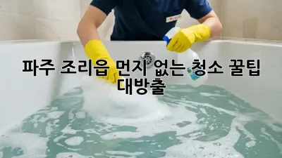 파주 조리읍🏡 먼지 없는 청소, 꿀팁 대방출!✨